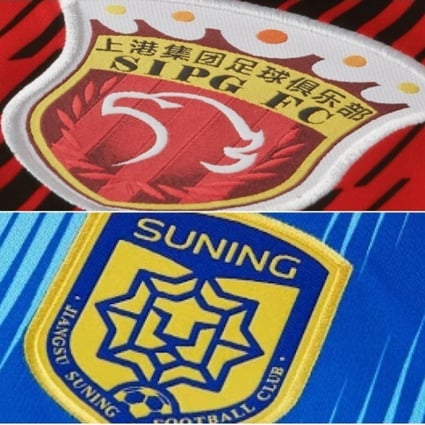 Shanghai SIPG and Jiangsu Suning are among the clubs who will be forced to change their name. Image: SCMP Sport