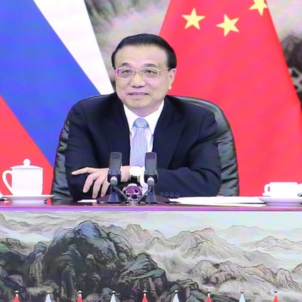 Chinese Premier Li Keqiang and Russian Prime Minister Mikhail Mishustin announced the cooperation after meeting by video link. Photo: Xinhua