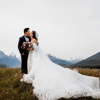 Han Geng and Celina Jade’s wedding in New Zealand on December 31, 2019. Photo: Nicole Please