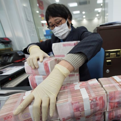 China’s shadow banking sector was estimated to be worth about 84.8 trillion yuan (US$12.9 trillion) in 2019. Photo: Reuters
