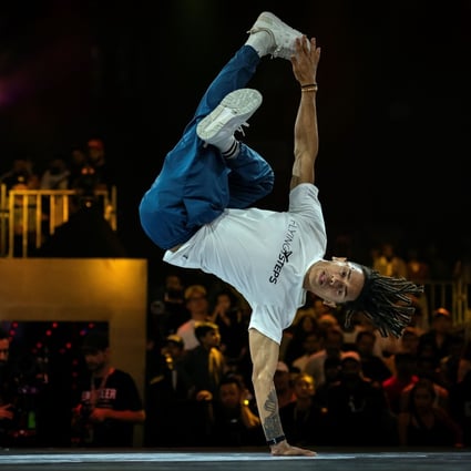 Brazilian breakdancer Mateus de Sousa Melo aka Bart competes during the Red Bull BC One, the breakdance one-on-one battle world championship in Mumbai. The International Olympic Committee (IOC) has chosen to integrate breakdancing into the 2024 Olympic Games in Paris. Photo: AFP