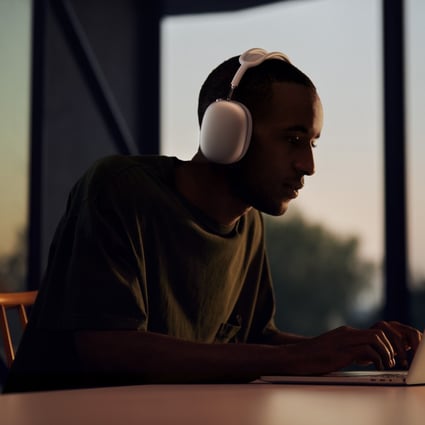 Apple’s first over-ear headphones, the AirPods Max, feature active noise cancellation and spatial audio. Photo: Apple
