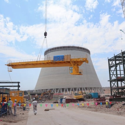 A bridge crane is installed at the US$1.4 billion coal-fired Hwange Thermal Power Station in Zimbabwe. Although Chinese development lending has helped increase global energy capacity, 64 per cent of the plants it has financed are in the carbon-intensive coal sector. Photo: Handout