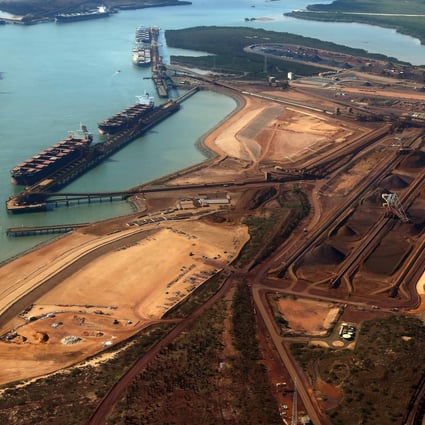 Ships wait to be loaded with iron ore at Port Hedland in the Pilbara region of Western Australia. Photo: Reuters