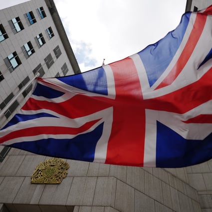 The Union flag flies in front of the British consulate in Admiralty, Hong Kong on July 2. Photo: Sam Tsang