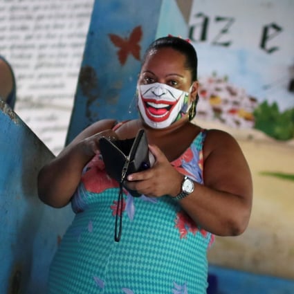A woman wearing a protective mask in Brazil, the coronavirus pandemic’s second worst-hit country after the US. Photo: Reuters