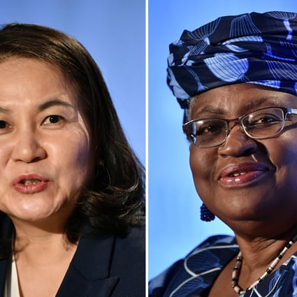 South Korea’s Yoo Myung-hee and Nigeria’s Ngozi Okonjo-Iweala are the last two remaining candidates to become the next director general of the World Trade Organization (WTO). Photo: AFP