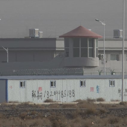A facility in Artux in northwestern China’s Xinjiang region identified as an internment camp for Uygurs. The European Parliament will urge EU leaders to use new sanction powers to punish Xinjiang officials. Photo: AP