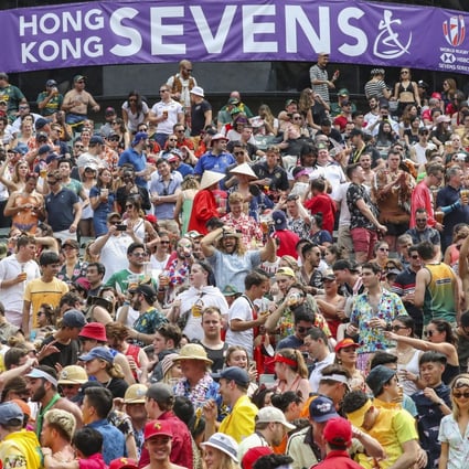 The South Stand in full flow at the Hong Kong Sevens in 2019 – the last time the event was staged. Photo: K.Y. Cheng