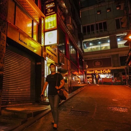 Lan Kwai Fong, the party district of Hong Kong, has been almost deserted amid the pandemic. Restrictions on social life should be taken in stride for the sake of public health. Photo: Robert Ng