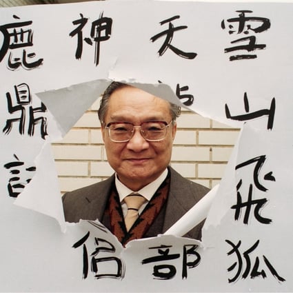 Louis Cha, whose popular martial arts novels were devoured by Chinese people across the world, pictured in 1994. Martial arts films often drew their characters and plots from the martial arts novels of writers such as Cha. Photo: SCMP.