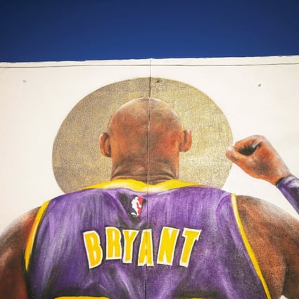 A mural depicting deceased NBA star Kobe Bryant in Burbank, California. Photo: AFP