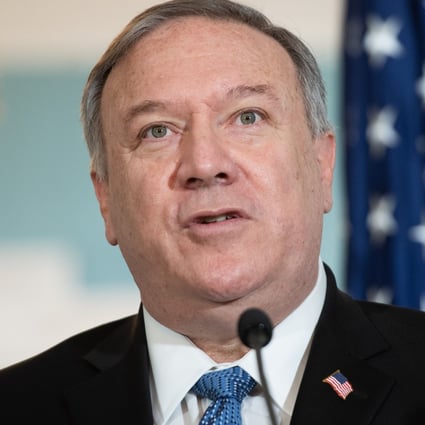US Secretary of State Mike Pompeo speaks to the press at the State Department in Washington in November. Photo: AFP