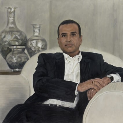 Portrait of Indian billionaire Sunil Mittal by Fanny Rush. Photo: Courtesy of the artist