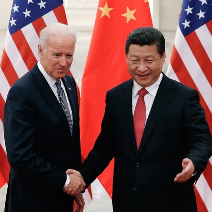 US president-elect Joe Biden (pictured in 2013 with Chinese President Xi Jinping) is likely to be just as tough on Beijing as his predecessor, an academic says. Photo: TNS