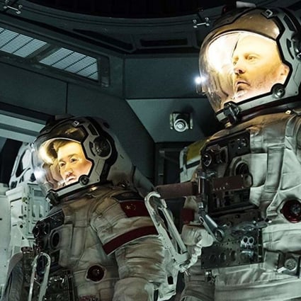Wu Jing and Arkadiy Sharogradskiy in Frant Gwo’s adaptation of the Liu Cixin novella, The Wandering Earth, which the author wrote before The Three-Body Problem. Photo: China Film Group Corporation