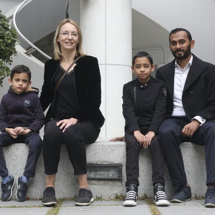 The Soussilane family in Hong Kong. After Christelle and Saketaram Soussilane’s older son, Kalyan (second from right) with chronic asthma, his father sought to find out why, and if there were solutions. He set up a company that helps building owners make properties green by improving indoor air quality and energy efficiency. Photo: Xiaomei Chen