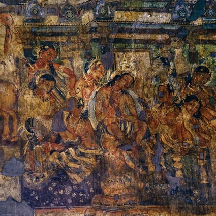 A painting from the Ajanta Caves. Photo: Shutterstock