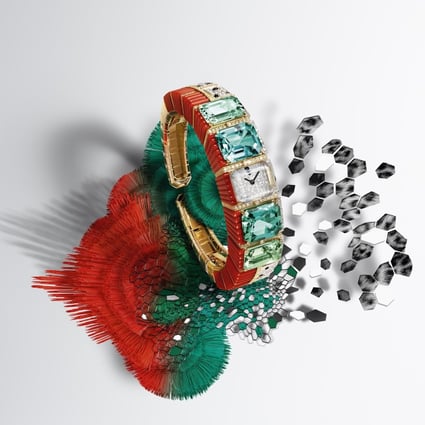 Dazzling artistry and technical precision meet in the latest high jewellery watch designs, including this Cartier SurNaturel High Jewellery Panthère Tropicale. Photo: Cartier