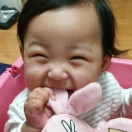 Baby Jeong-in, who died in October. Her adoptive parents have been charged with child abuse in connection with her death, and an investigative TV show at the weekend revealed details about the case. Following its broadcast, South Korean celebrities took to social media to raise awareness of the case. Photo: courtesy Twitter