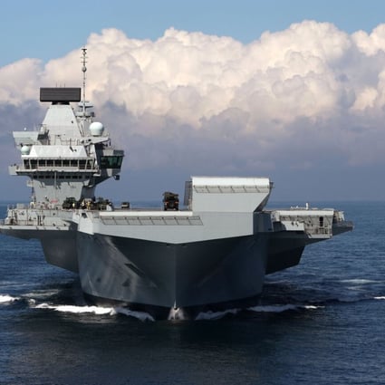 Britain’s Queen Elizabeth aircraft carrier pictured conducting sea trials off the coast of Scotland. Photo: LPhot Dan Rosenbaum FRPU (E)