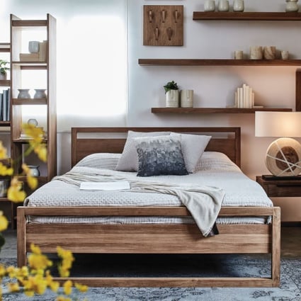 A bedroom laid out with the latest wooden furniture from Tree. Photo: Tree