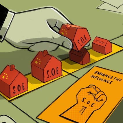 The need to restructure the monopolies enjoyed by state enterprises in certain sectors has been a subject of the ongoing debate on China’s transition toward a more market-oriented economy. Illustration: Sierra Chiao