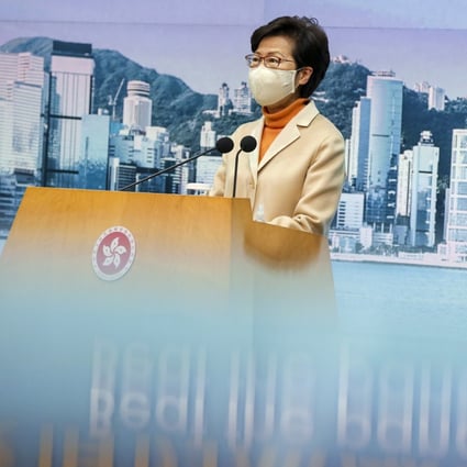 Carrie Lam on Tuesday said more manpower would be put into contact tracing. Photo: Nora Tam