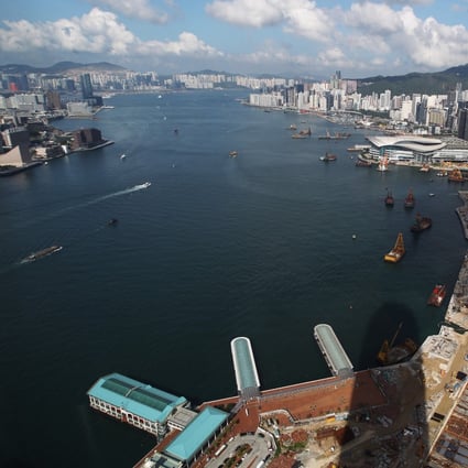 A view of Victoria Harbour in July 2011 with reclamation works on the Central-Admiralty waterfront in progress. Judicial reviews were sought to protect the harbour and its environment, in the public interest. Photo: SCMP