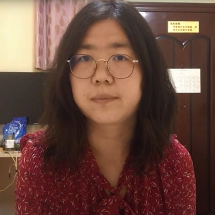 Zhang Zhan, 37, a former Shanghai lawyer and citizen journalist who covered the early days of Wuhan’s coronavirus outbreak, has been jailed for four years over “picking quarrels and provoking troubles”. Photo: AFP/YouTube