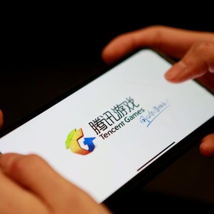 A Tencent Games logo from an app is seen on a mobile phone in this illustration picture taken November 5, 2018. Photo: Reuters