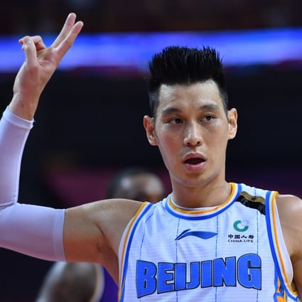 Jeremy Lin plays in a derby between Beijing Ducks and Beijing Royal Fighters in the Chinese Basketball Association season in July 2020. Photo: Xinhua