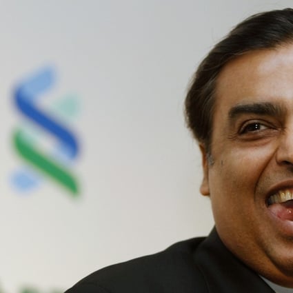 Mukesh Ambani, chairman and managing director of Reliance Industries, has billions of reasons to be smiling. Photo: Reuters