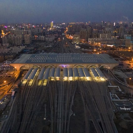 The Shijiazhuang Railway Station is at a standstill as the city grapples with a coronavirus outbreak. Photo: Imaginechina
