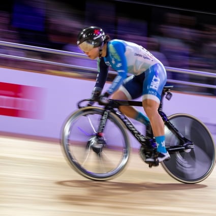 Sarah Lee competes in the women’s sprint at the 2020 UCI World Championships in Berlin. Photo: AFP
