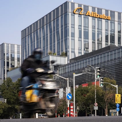 Alibaba’s offices in Shanghai. The e-commerce giant, along with rival Tencent, leads Chinese companies on the inaugural Hurun Global 500 list. Photo: Bloomberg