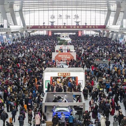 Lunar New Year involves one of the biggest annual movements of people, with transport authorities expecting over 400 million train journeys to be made. Photo: DPA