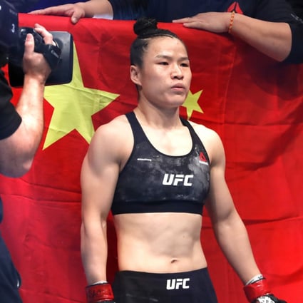 UFC women’s strawweight champion Zhang Weili before her fight with former champion Joanna Jedrzejczyk at UFC 248. Photo: AP