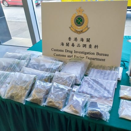 Some of the seized drugs from two customs operations mounted on Tuesday. Photo: Handout