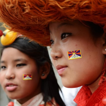 Tibetans in exile in Kathmandu during an event marking the birthday of spiritual leader the Dalai Lama. Photo: AFP