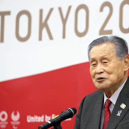 Tokyo 2020 organising committee president Yoshiro Mori delivers a New Year’s address in Tokyo in January. Photo: AP