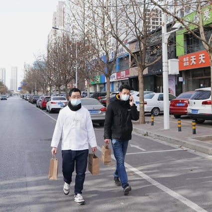 Meals are delivered to community workers in Shijiazhuang city, Hebei province, this week amid a citywide lockdown that followed the discovery of dozens of new coronavirus cases. Photo: Xinhua