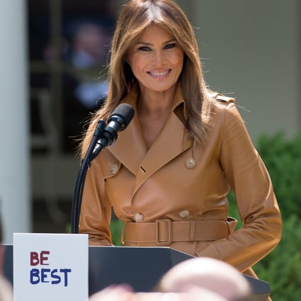 First Lady Melania Trump’s Be Best children's initiative has had mixed results, but she connected with thousands of children during her time in the White House Photo: AFP