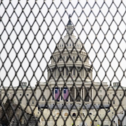 New security fencing surrounds the US Capitol in Washington on January 11. Photo: EPA-EFE
