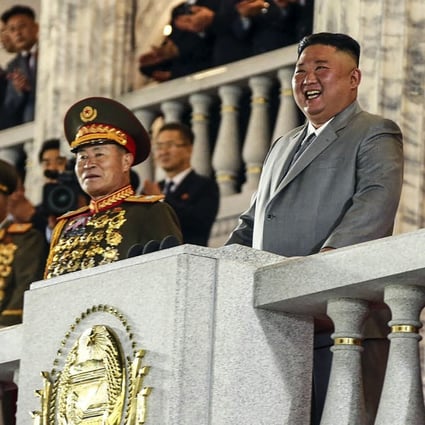 North Korean leader Kim Jong-un attends a military parade in Pyongyang. Photo: AFP