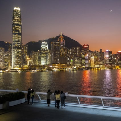 A view of Hong Kong Island from the Ocean Terminal at Harbour City in Tsim Sha Tsui on January 15, 2021. Photo: Sun Yeung