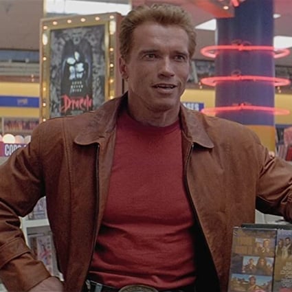 Arnold Schwarzenegger in a still from Last Action Hero (1993).