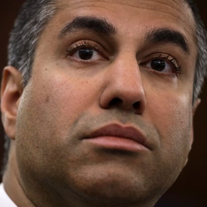 Ajit Pai was named US Federal Communications Commission chairman in January 2017 by former President Donald Trump and stepped down on Wednesday. Photo: Reuters