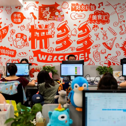 The death of a young employee has sparked a public relations crisis for Pinduoduo, which is one of the fastest-growing e-commerce companies in China. Photo: Reuters
