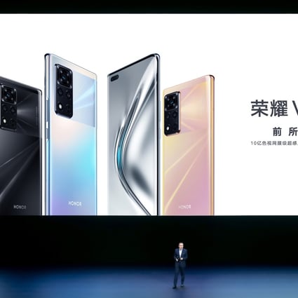 Honor's new View40 smartphone is the first from the brand since being sold by Huawei, which is currently restricted from using US technology after being blacklisted in 2019. Photo: Honor